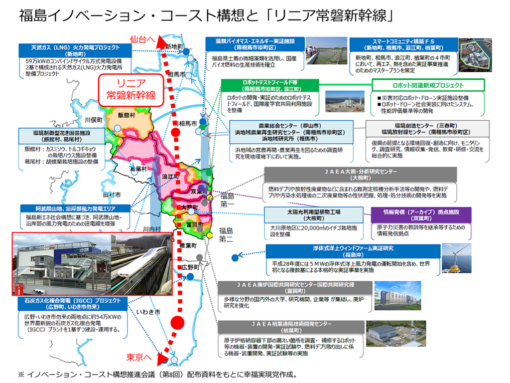 幸福実現党 福島イノベーション・コースト構想とリニア常磐新幹線